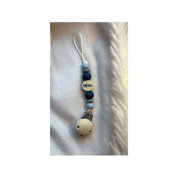 Chewies And More Fopspeenketting Newborn Racecar Blue