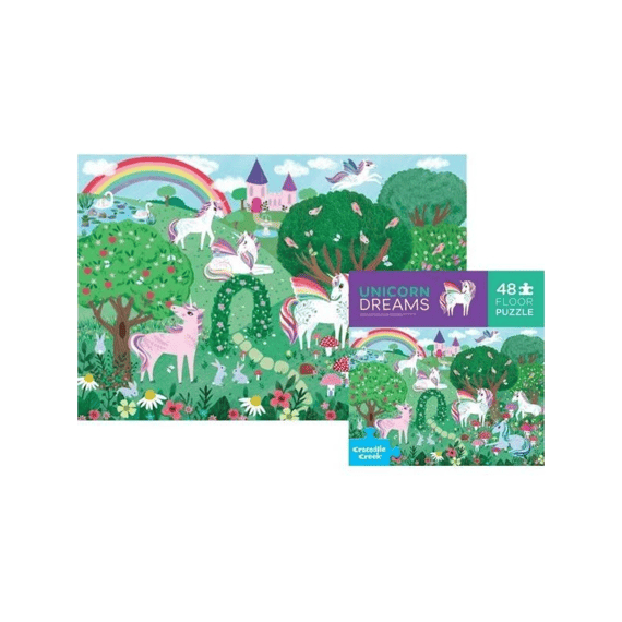 Crocodile Creek Maxi Vloerpuzzel 48st Eenhoorn Dromen