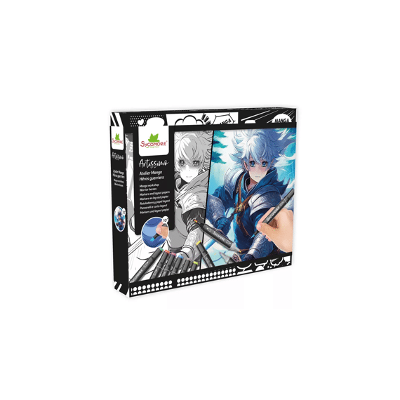 Sycomore Artissimo Manga Atelier Krijgers Markers En Lay-out Papier