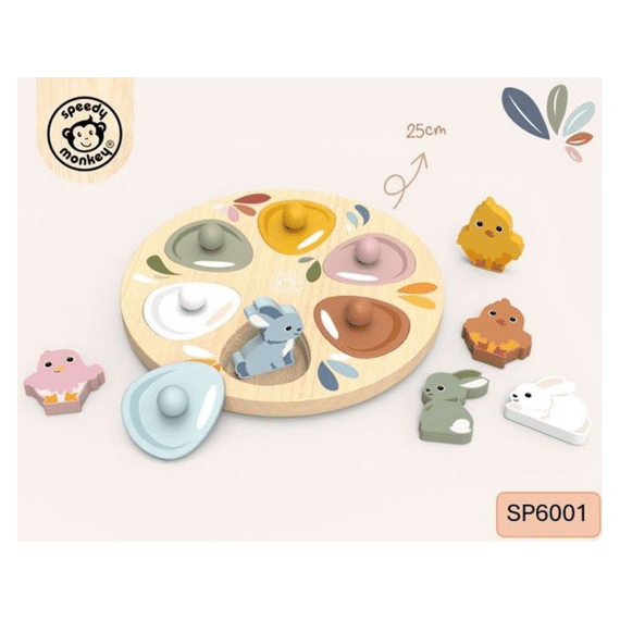 Speedy Monkey Vormenpuzzel Eieren