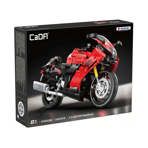 Cada Car Series Bouwset 1043 Stuks Suzuki Hayabusa Motor 1:8