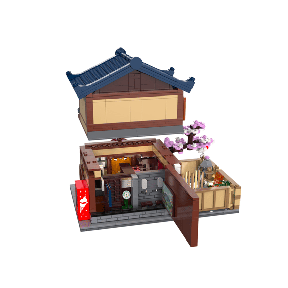 Cada Building Series Bouwset 1249 Stuks Japans Badhuis