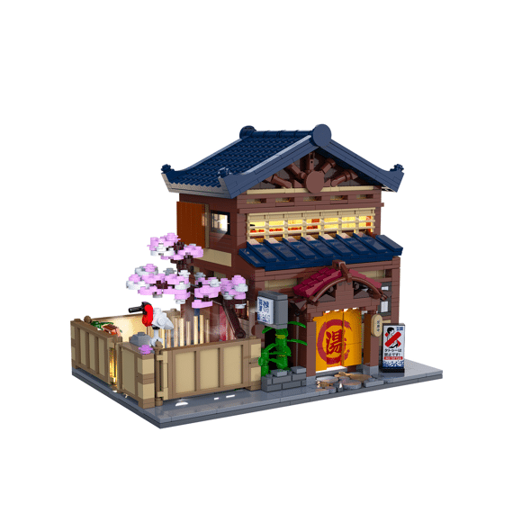 Cada Building Series Bouwset 1249 Stuks Japans Badhuis