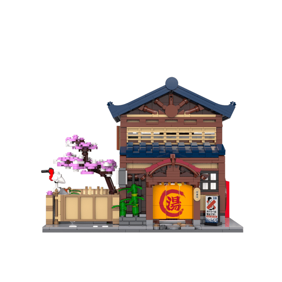 Cada Building Series Bouwset 1249 Stuks Japans Badhuis