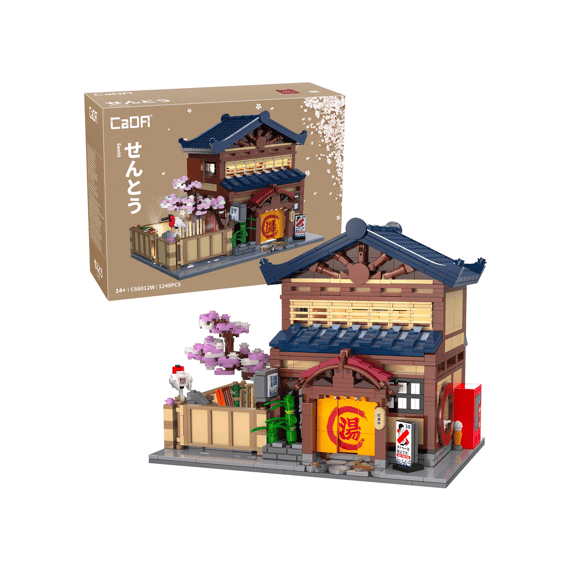 Cada Building Series Bouwset 1249 Stuks Japans Badhuis