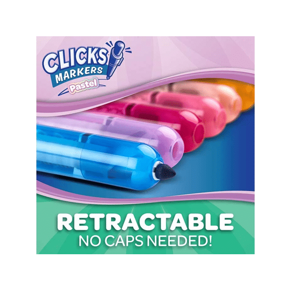 Crayola Clicks Inklikbare Stiften Pastel 10 Stuks