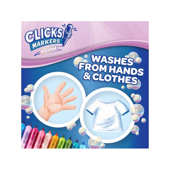 Crayola Clicks Inklikbare Stiften Pastel 10 Stuks