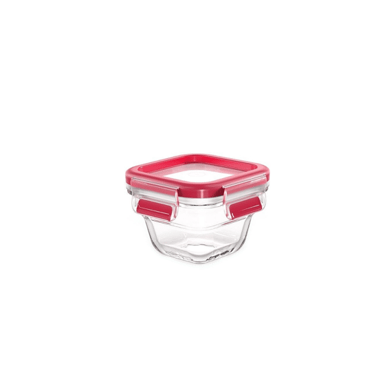 Tefal Clip And Close Glass Bewaardoos Vierkant 18cl 10x10x0.7cm