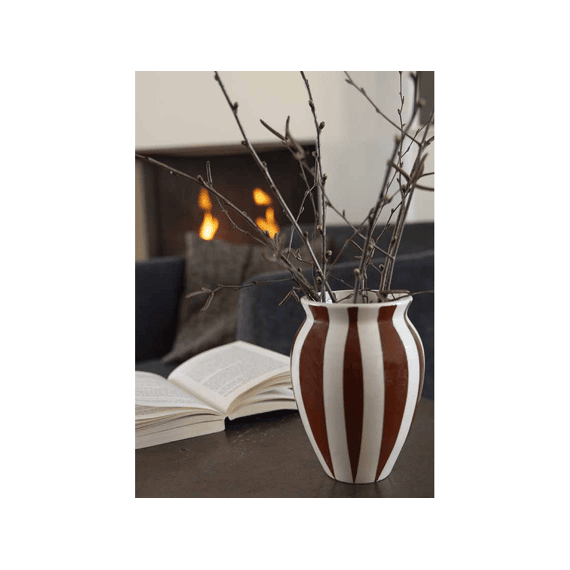 Dishes & Deco Anemone Vaas 12,5x17,2cm Bruin