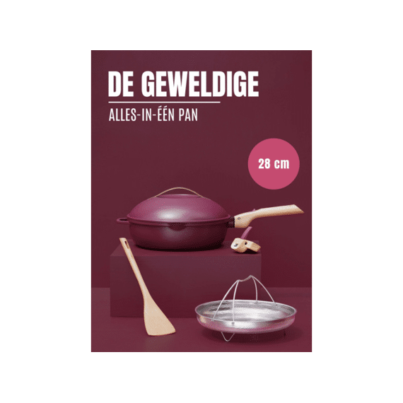 Cookut The Fabulous 8-in-1 Pan 28cm - Ruby