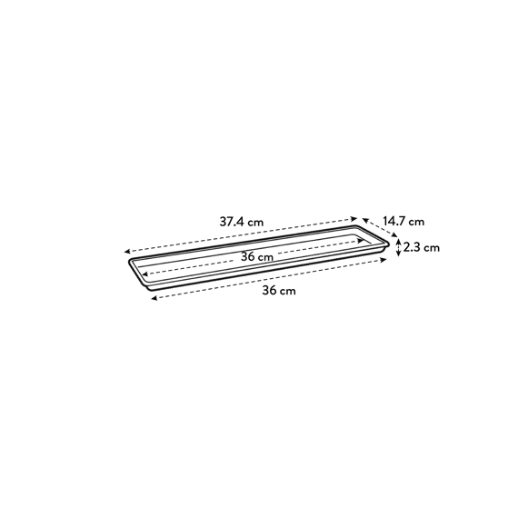 Elho Green Basics Balkonbak Schotel 40cm Blad Groen