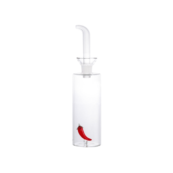 Nerthus Oliedispenser Met Glasdecoratie Chili 350ml