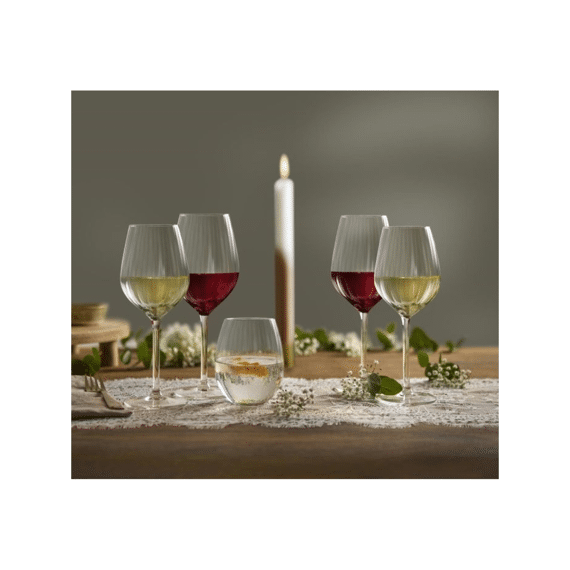 Royal Leerdam Plissé Wijnglazenset 12-delig