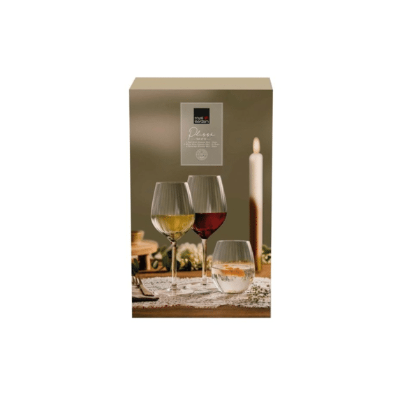 Royal Leerdam Plissé Wijnglazenset 12-delig