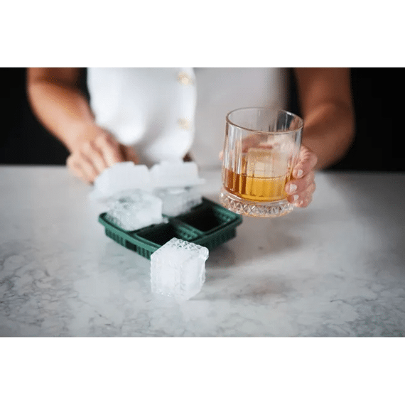 Point-virgule Ijsvorm Spike Kubus Forest Green 14x14x6cm (per 6 stuks)