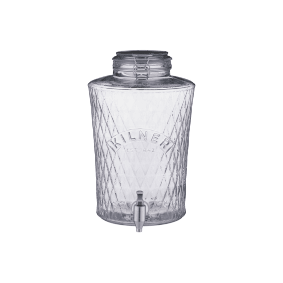 Kilner Diamond Drankdispenser Met Rvs Kraantje 8l (per 2 stuks)