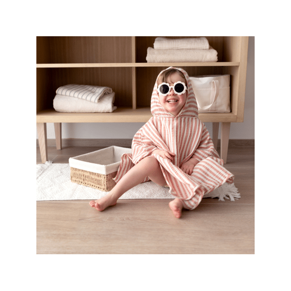 Bemini Poncho Tetra Stripe Carmin