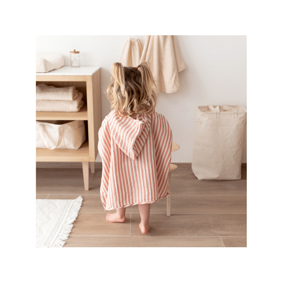 Bemini Poncho Tetra Stripe Carmin