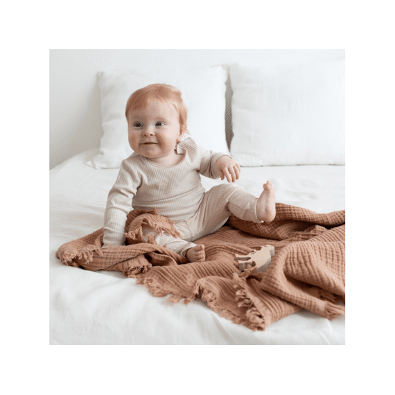 Bemini Deken Wieg 80x100 Tetra Cudly Moka