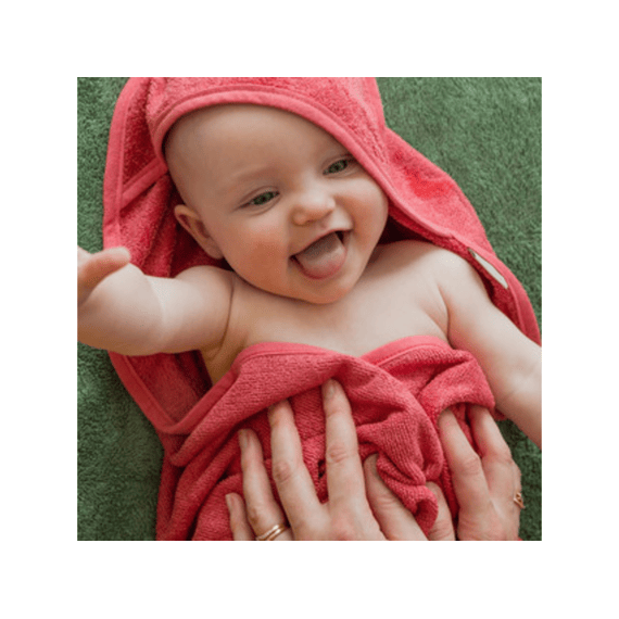 Timboo XXL Badcape 95 x 95 Raspberry Rose
