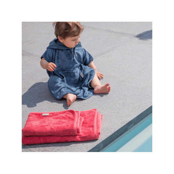 Timboo Zomerdeken Wieg / Handdoek 74 x 110 Raspberry Rose