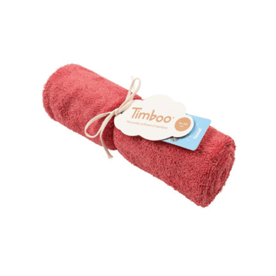 Timboo Zomerdeken Wieg / Handdoek 74 x 110 Raspberry Rose