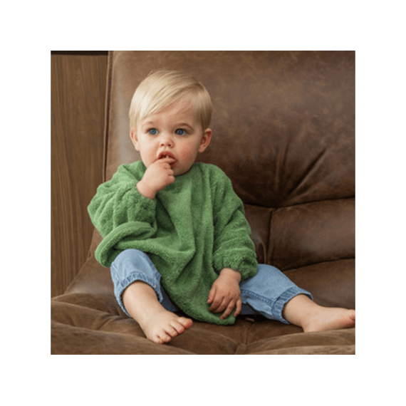 Timboo Slabbetje met Lange Mouwen Aloe Green