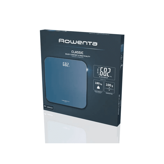 Rowenta Bs1905v0 Klassiek, Badkamerweegschaal, 180 Kg Capaciteit