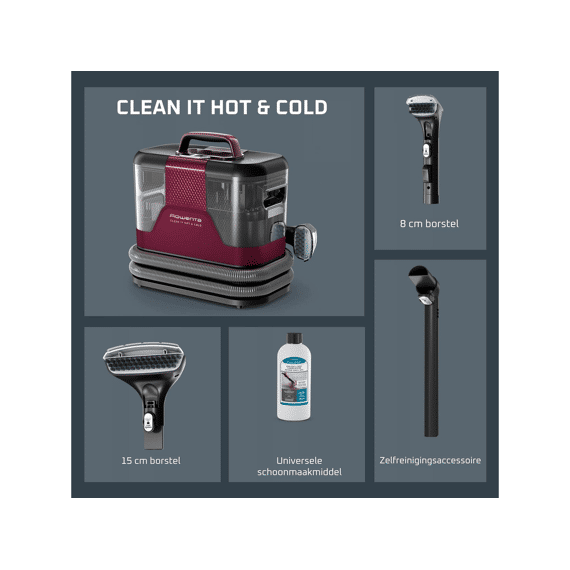 Rowenta In7010f0 Clean It Hot & Cold Tapijtreiniger