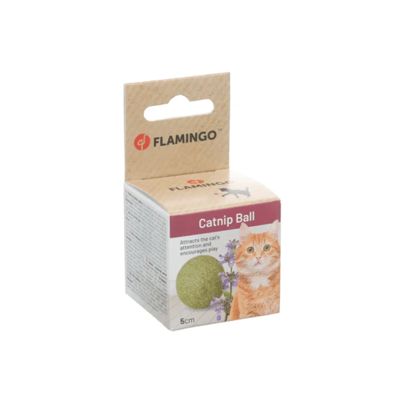 Flamingo Speelgoed Katti Catnipbal Groen 5cm