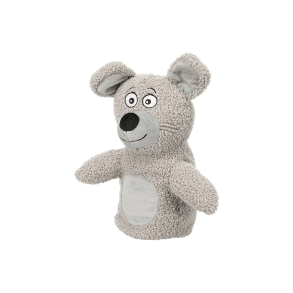 Flamingo Speelgoed Tishu Muis Grijs  28x13,5x32cm