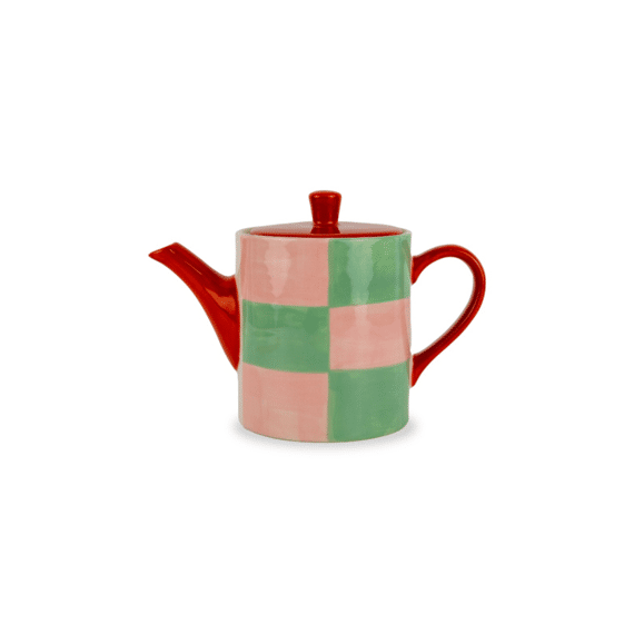 Wd Lifestyle Theepot 850ml Roze En Groen