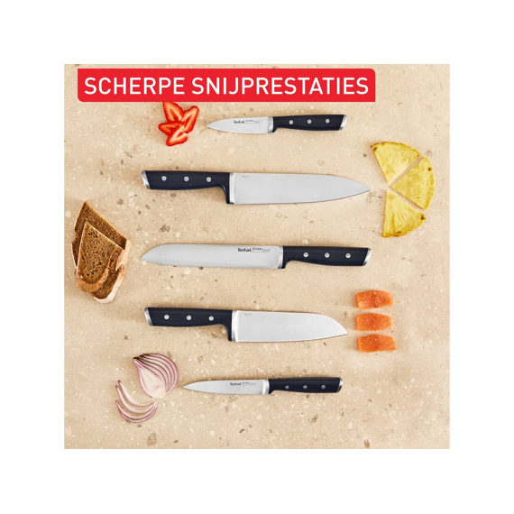Tefal Eversharp Messenblok Gevuld 6-delig Met Geintegreerde Messenslijper