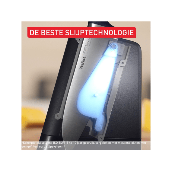 Tefal Eversharp Messenblok Gevuld 6-delig Met Geintegreerde Messenslijper
