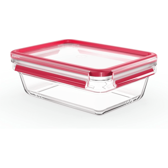 Tefal One Click Glass Bewaardoos Rechthoekig 1l