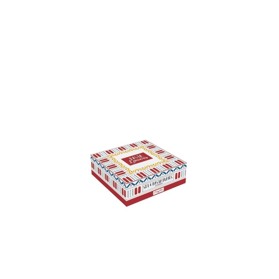 Set Van 4 Porseleinen Pastaborden Ø 20 Cm In Gekleurde Doos Pasta Lovers