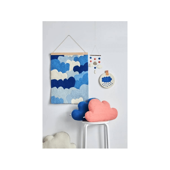 Aveva Kussen Wolk Electric-blue