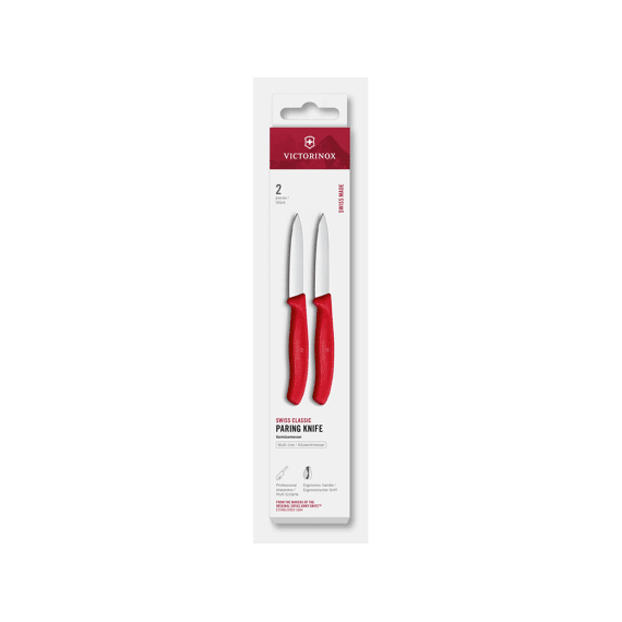 Victorinox Swiss Classic Set Van 2 Groentemesjes 8cm Rood
