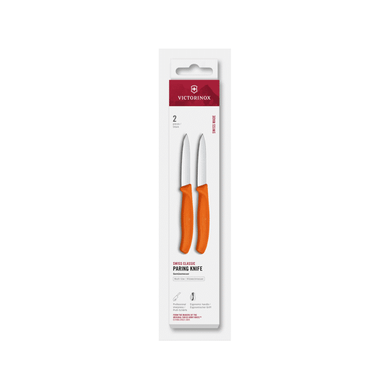 Victorinox Swiss Classic Set Van 2 Groentemesjes 8cm Oranje
