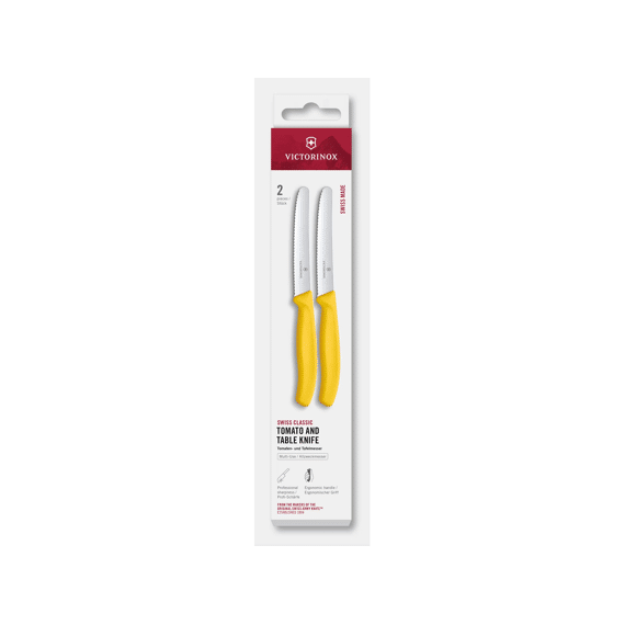 Victorinox Swiss Classic Tomaten- En Tafelmesset 11cm 2stuks Geel