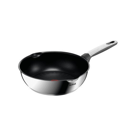 Tefal Emotion+ E3277744 Wokpan 26 Cm, Premium Roestvrij Staal, Antiaanbakcoating