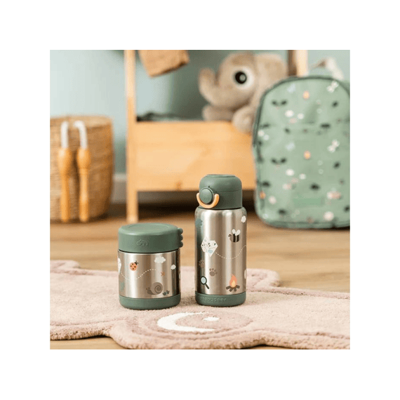 Done By Deer Geïsoleerde Voedselpot Tiny Trails Green 300 Ml