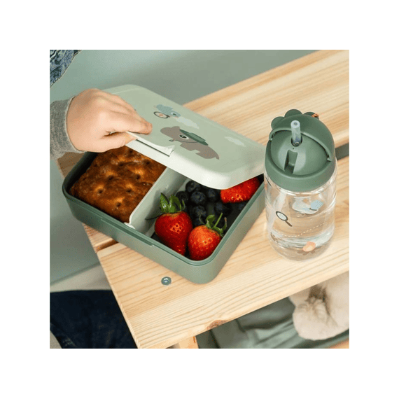 Done By Deer Lunchbox Met Tussenschot Tiny Trails Green
