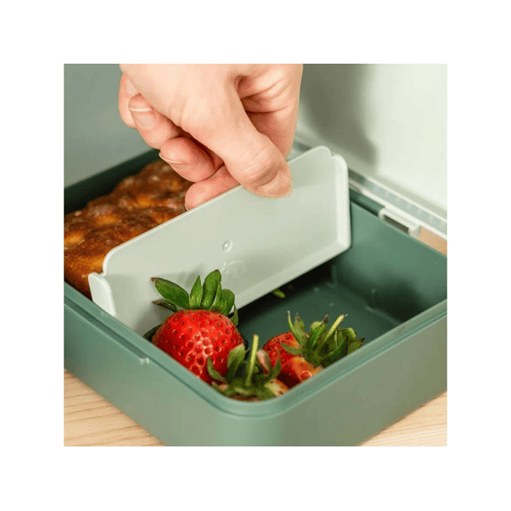 Done By Deer Lunchbox Met Tussenschot Tiny Trails Green