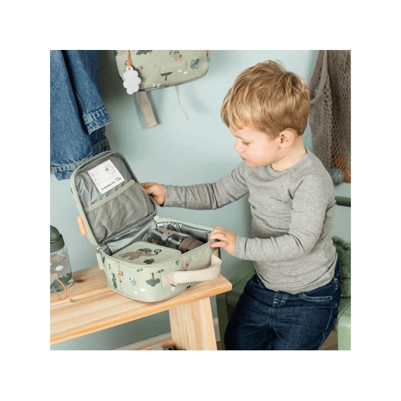 Done By Deer Tiny Geïsoleerde Lunchtas Tiny Trails Green 2,8 L