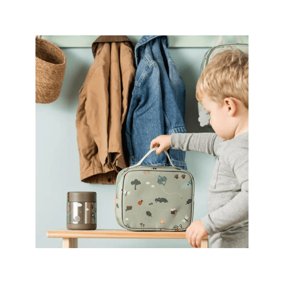 Done By Deer Tiny Geïsoleerde Lunchtas Tiny Trails Green 2,8 L