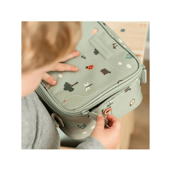 Done By Deer Tiny Geïsoleerde Lunchtas Tiny Trails Green 2,8 L