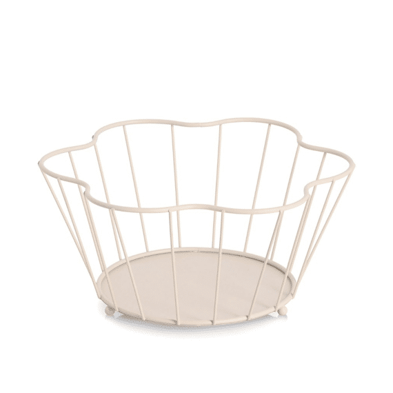 Fruitmand Metaal Beige 30x27x14cm