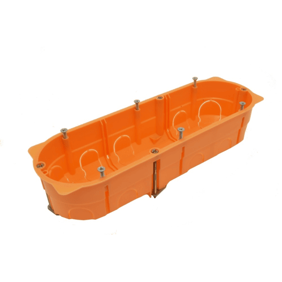 Inbouwdoos Drievoudig Hollewand Pvc