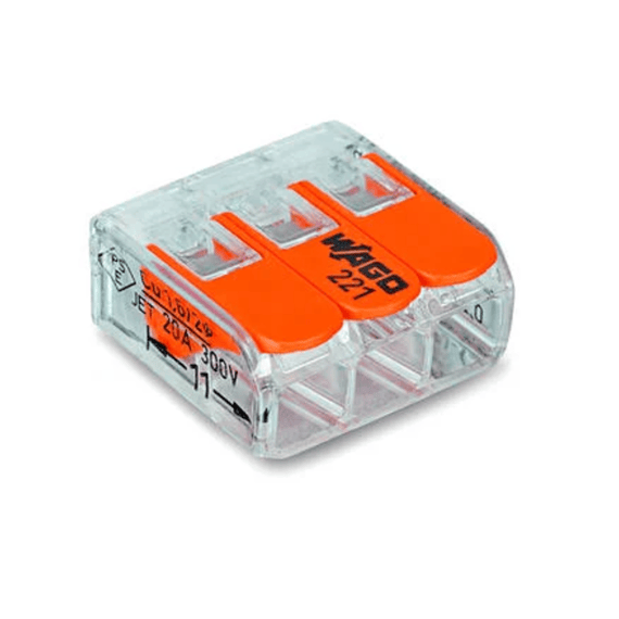 Wago Steekklem Hendel 3x 0.2-4mm